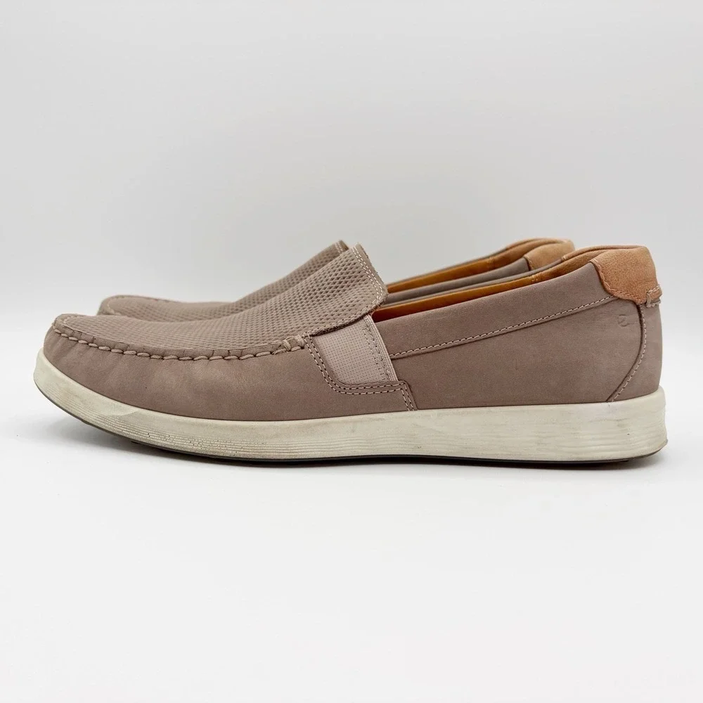 Ecco Men's Shoes Size 41 US 7 - 7.5 Taupe S Lite Moc Loafer Slip On Nubuck